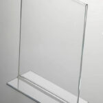 Masaüstü T Tipi Dikey Pleksi Broşürlük 5 Adet